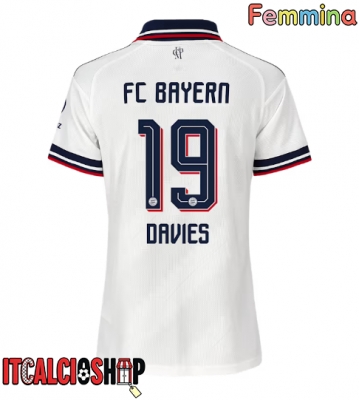 Bayern Munich Alphonso Davies #19 Seconda Maglia Femmina 2026-27 Manica Corta